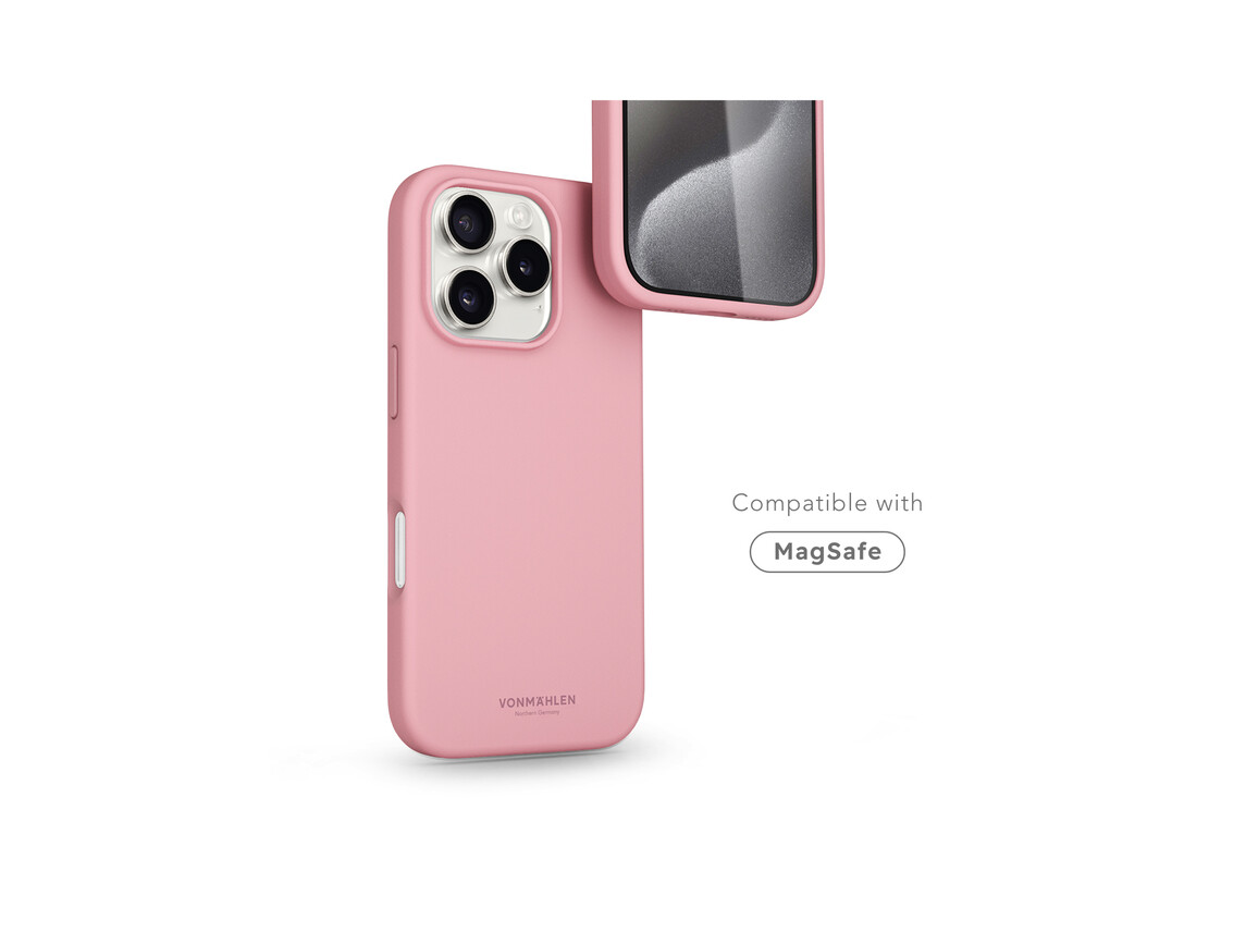 Vonmählen Silikon-Case für iPhone 16 Pro, rosa
