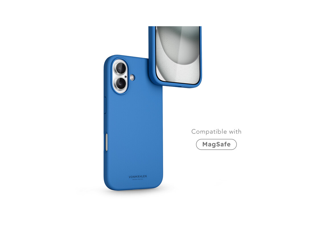 Vonmählen Silikon-Case für iPhone 16, blau