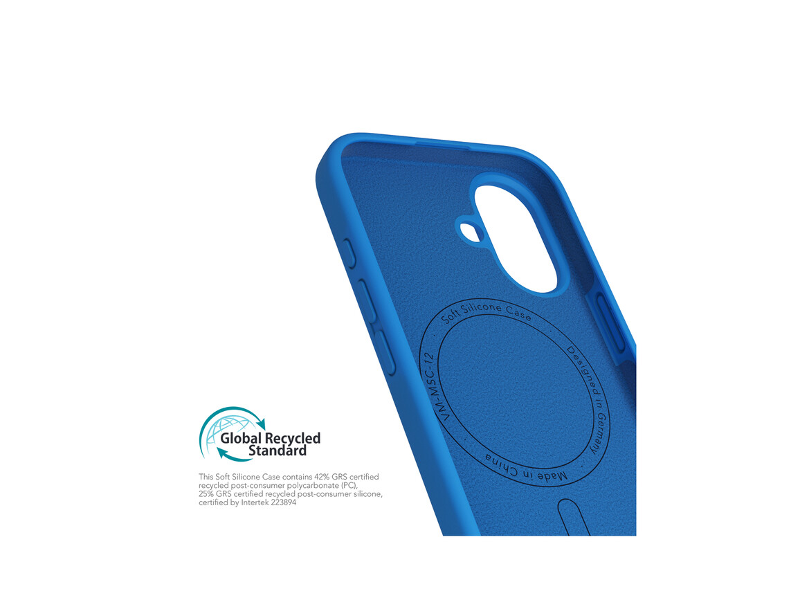 Vonmählen Silikon-Case für iPhone 16, blau