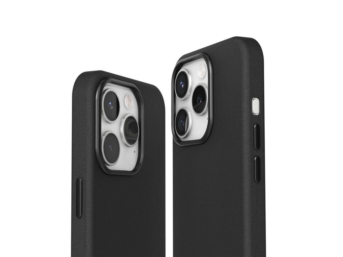 Vonmählen Kunstleder-Case für iPhone 16 Pro Max, schwarz