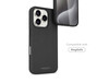Vonmählen Kunstleder-Case für iPhone 16 Pro Max, schwarz