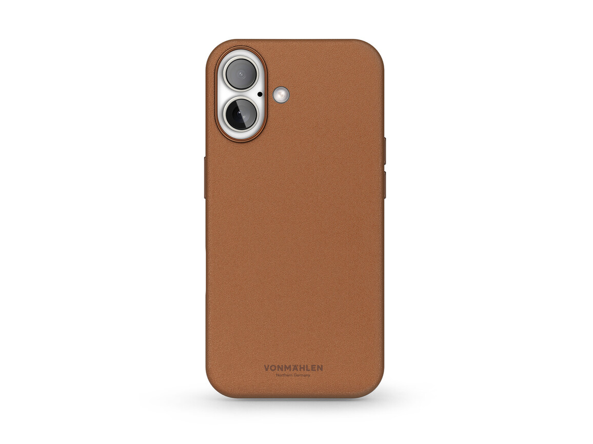 Vonmählen Kunstleder-Case für iPhone 16, braun