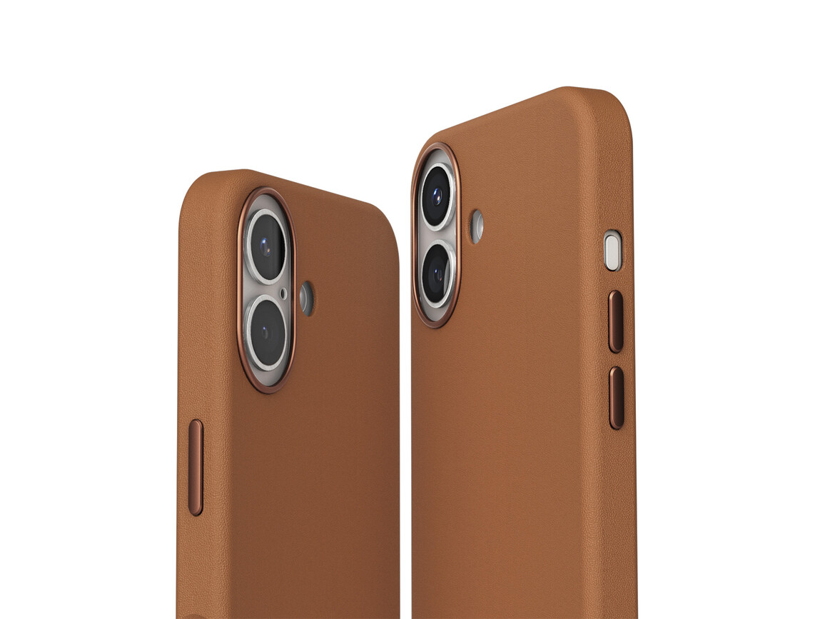 Vonmählen Kunstleder-Case für iPhone 16 Plus, braun