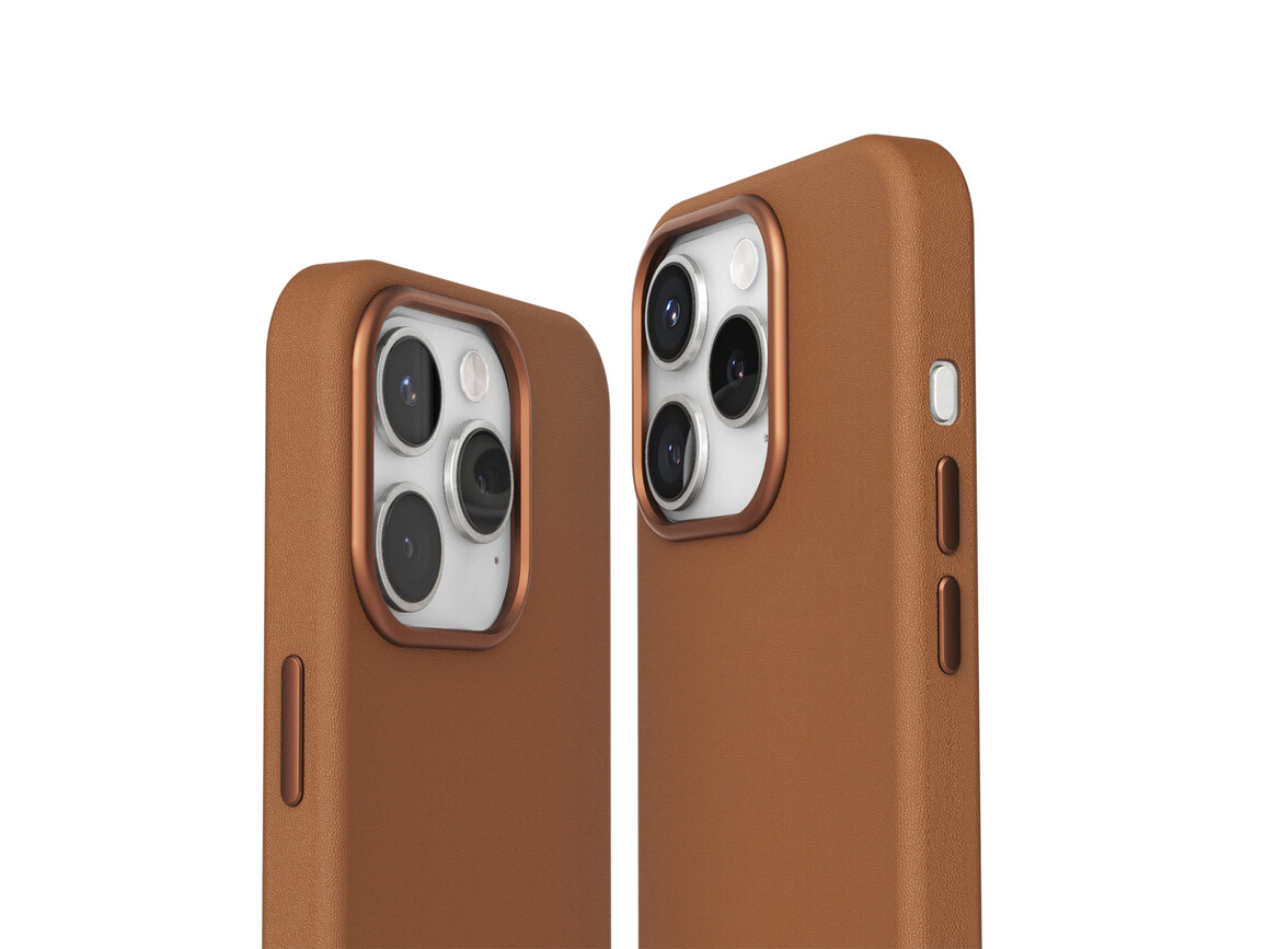 Vonmählen Kunstleder-Case für iPhone 16 Pro, braun