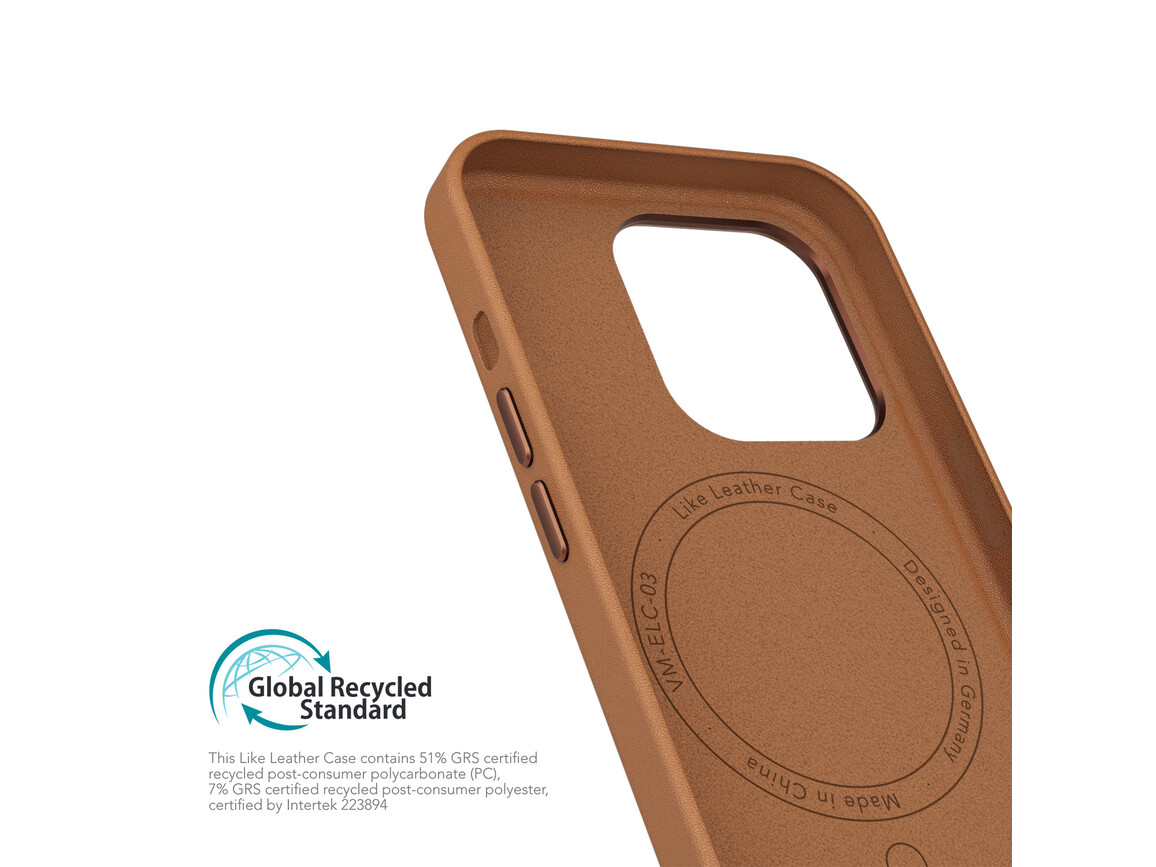 Vonmählen Kunstleder-Case für iPhone 16 Pro, braun