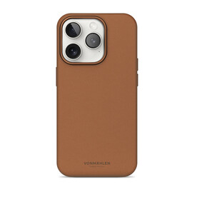 Vonmählen Kunstleder-Case für iPhone 16 Pro Max, braun