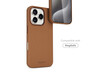 Vonmählen Kunstleder-Case für iPhone 16 Pro Max, braun