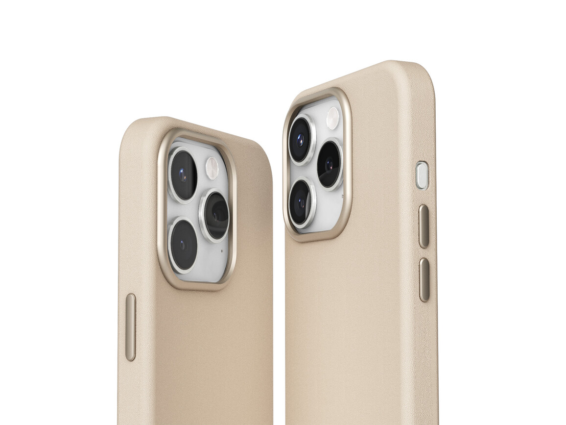 Vonmählen Kunstleder-Case für iPhone 16 Pro, beige