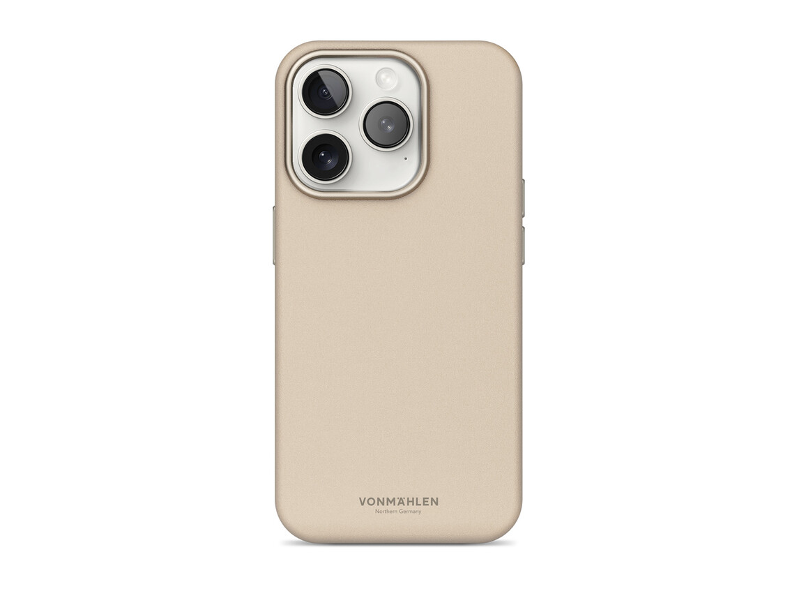 Vonmählen Kunstleder-Case für iPhone 16 Pro Max, beige