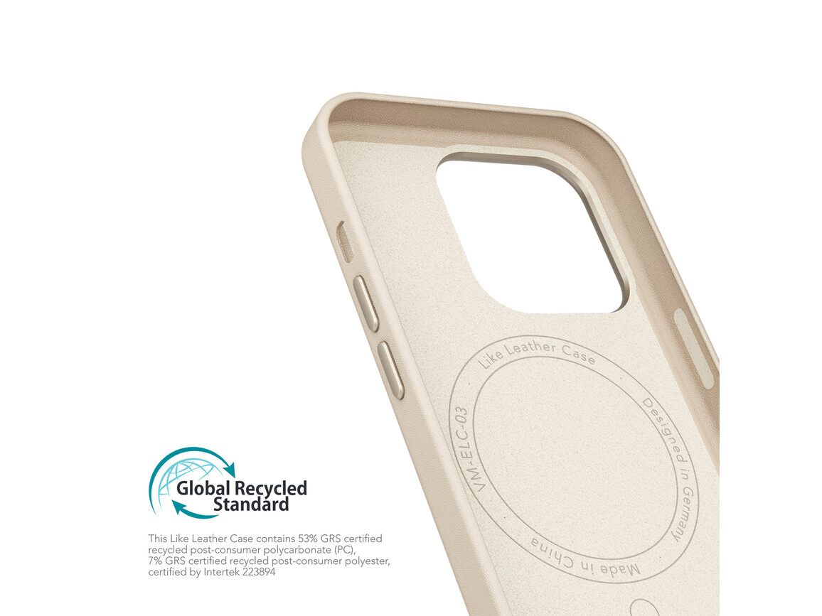 Vonmählen Kunstleder-Case für iPhone 16 Pro Max, beige