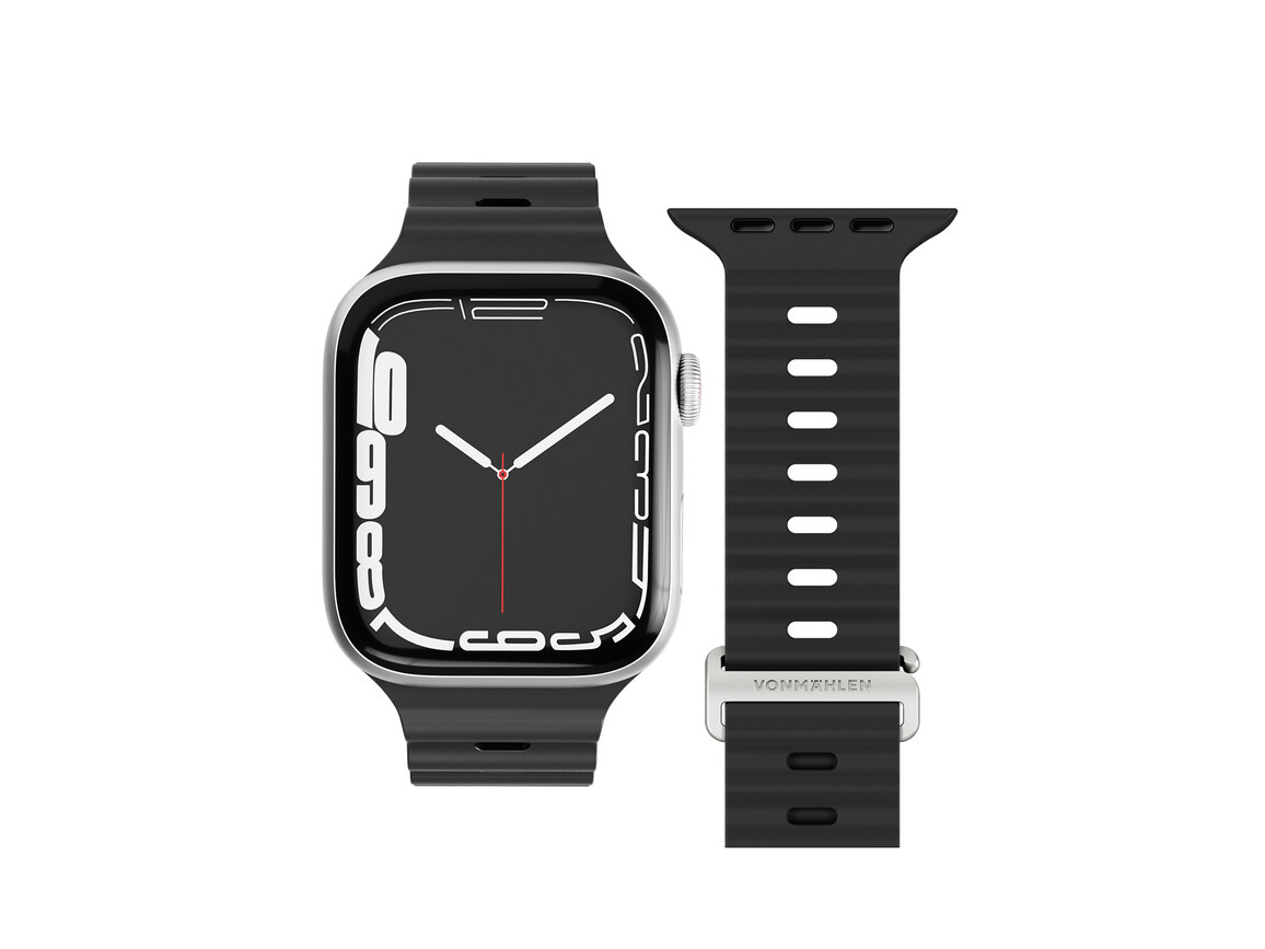 Vonmählen Wave-Armband 2 für Apple Watch 42/44/45/49 mm, schwarz