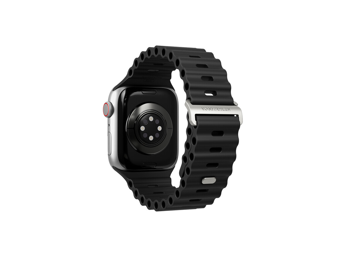Vonmählen Wave-Armband 2 für Apple Watch 42/44/45/49 mm, schwarz