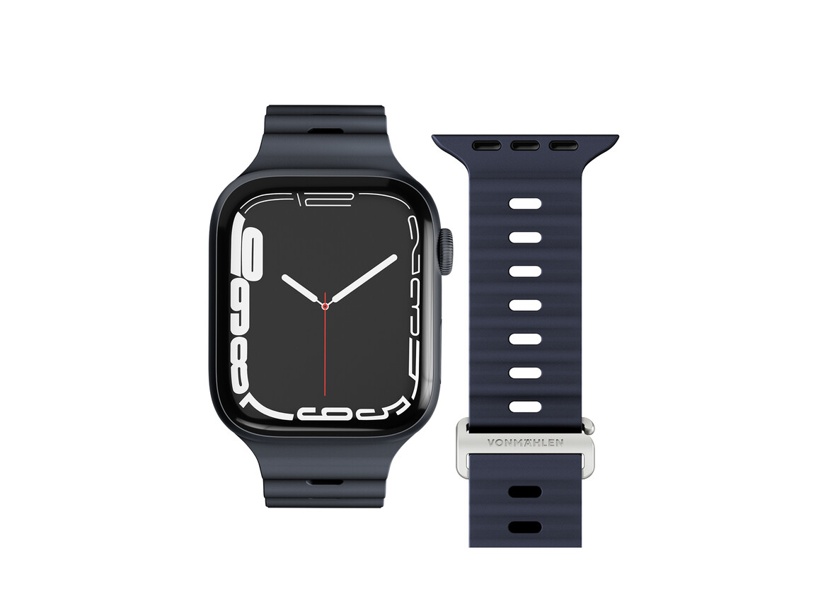 Vonmählen Wave-Armband 2 für Apple Watch 42/44/45/49 mm, dunkelblau
