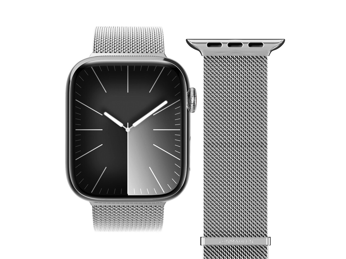 Vonmählen Milanese-Armband 2 für Apple Watch 38/40/41 mm, silber
