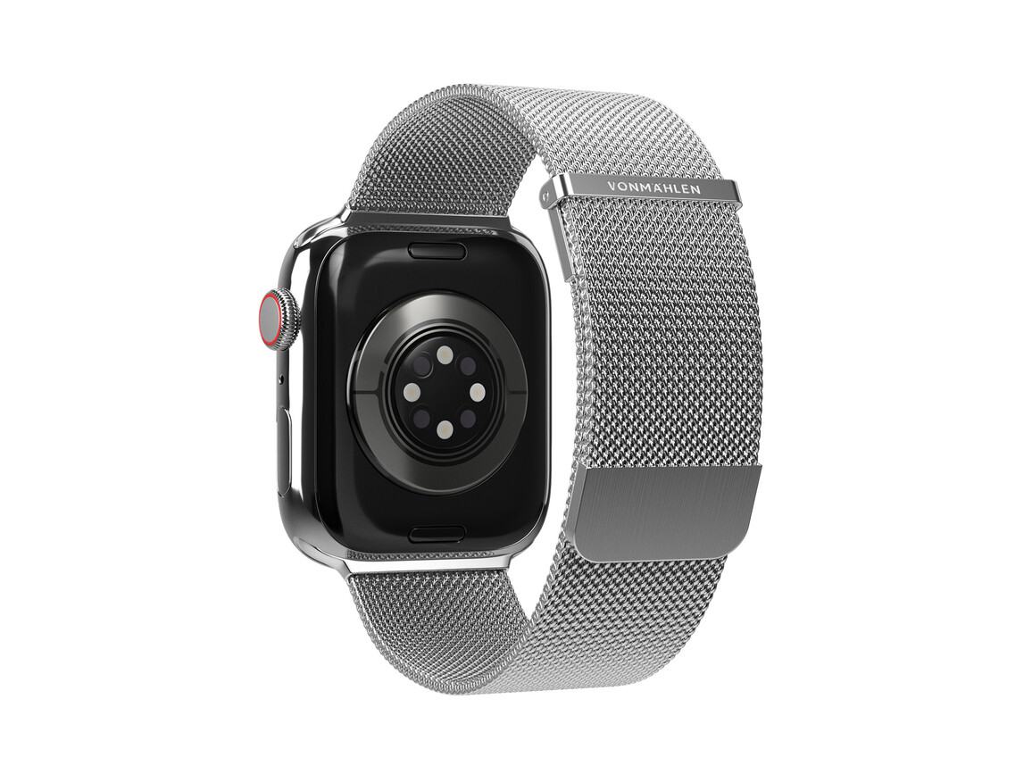 Vonmählen Milanese-Armband 2 für Apple Watch 42/44/45/49 mm, silber