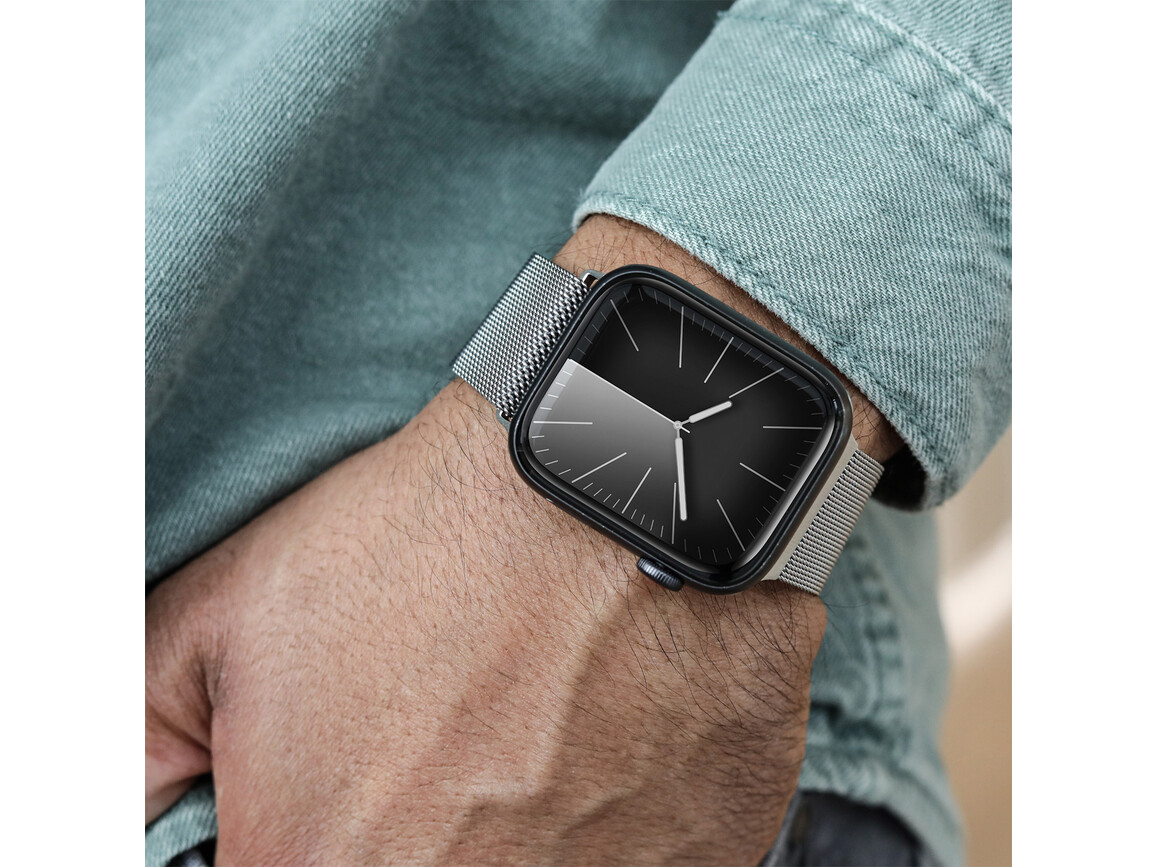 Vonmählen Milanese-Armband 2 für Apple Watch 42/44/45/49 mm, silber