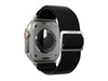 Vonmählen Classic Nylon-Armband für Apple Watch 42/44/45/49 mm, schwarz