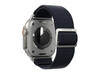 Vonmählen Classic Nylon-Armband für Apple Watch 42/44/45/49 mm, dunkelblau