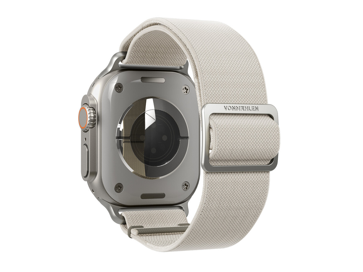 Vonmählen Classic Nylon-Armband für Apple Watch 38/40/41 mm, beige