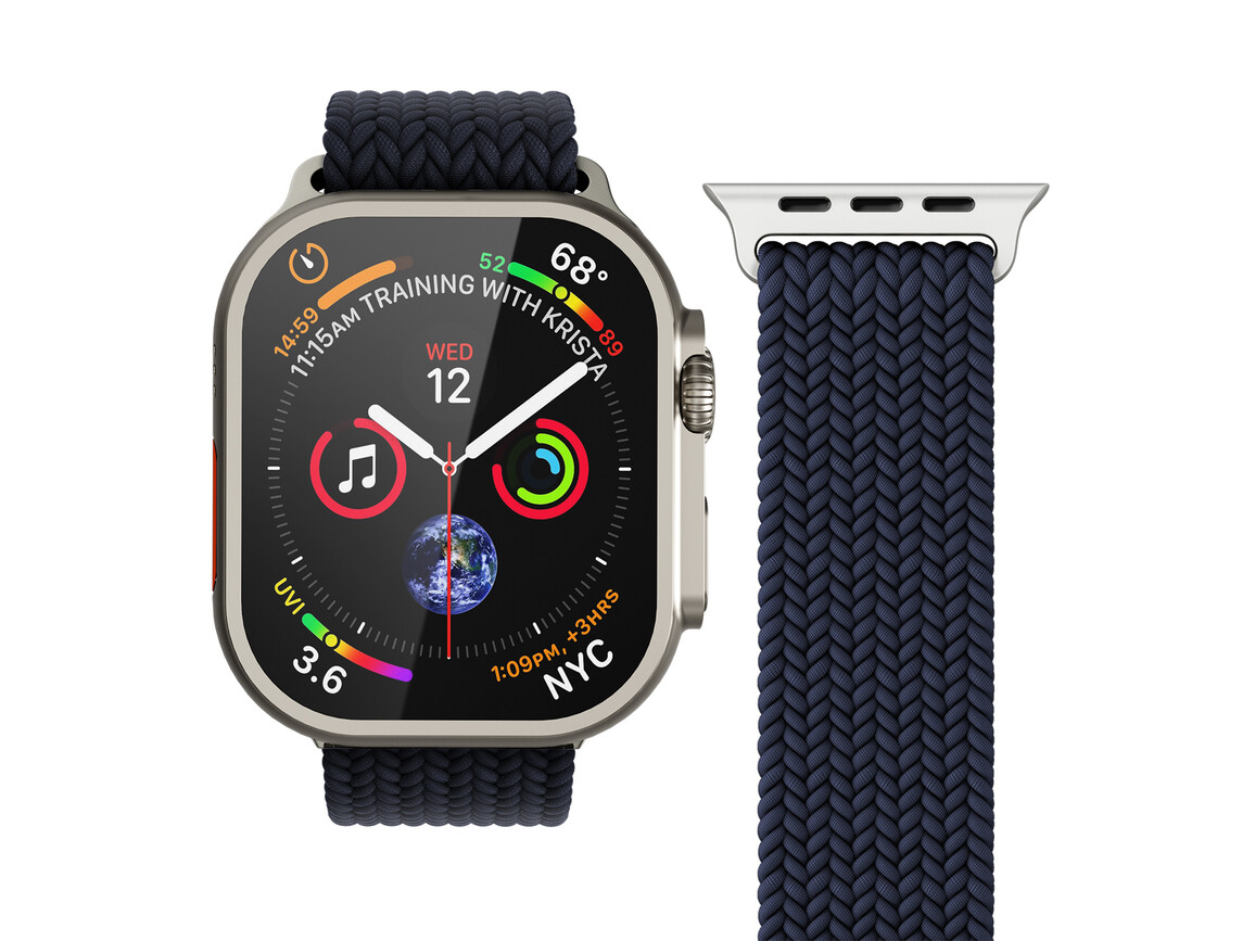 Vonmählen Woven-Armband für Apple Watch 38/40/41 mm, dunkelblau