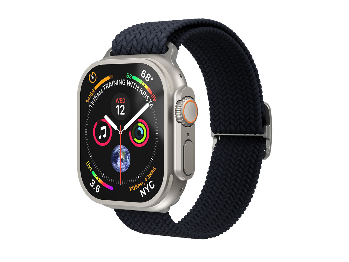 Vonmählen Woven-Armband für Apple Watch 42/44/45/49 mm, dunkelblau