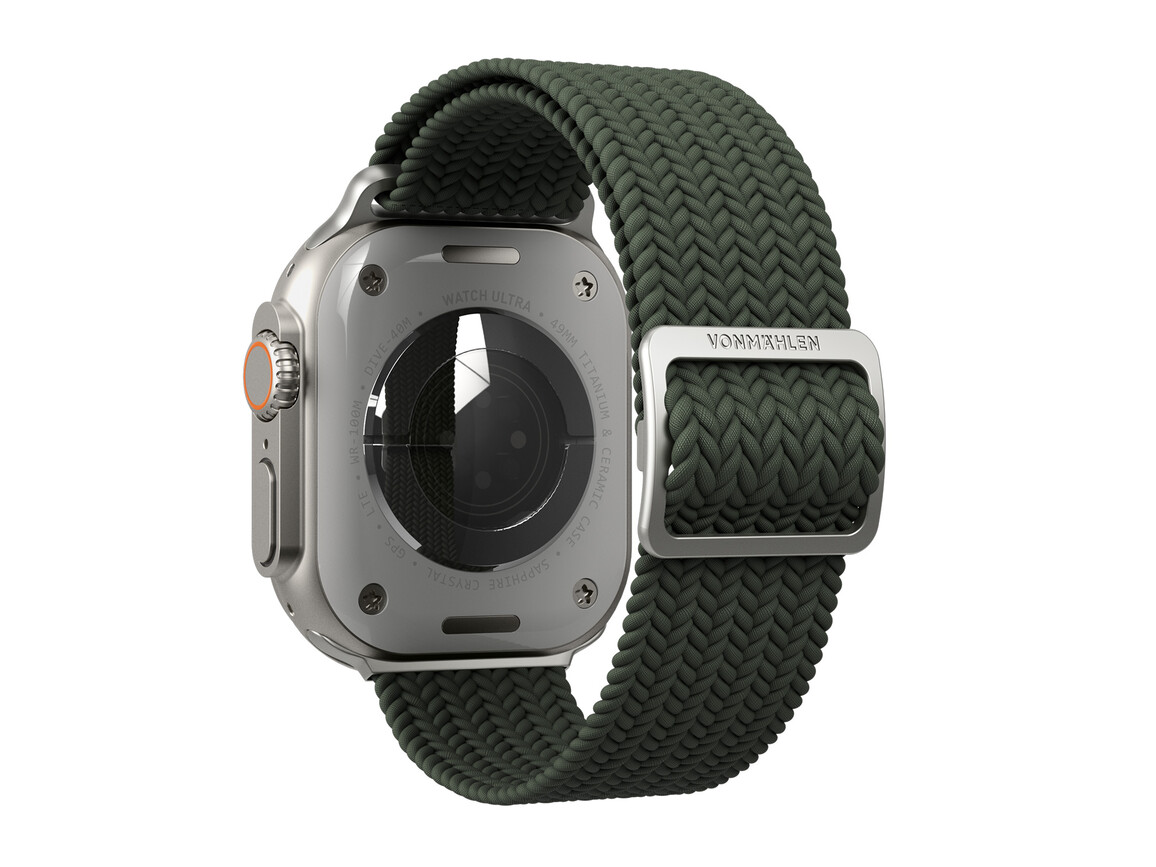 Vonmählen Woven-Armband für Apple Watch 38/40/41 mm, olivgrün