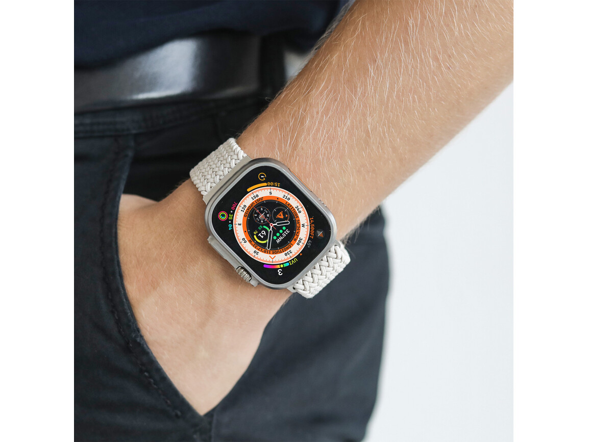 Vonmählen Woven-Armband für Apple Watch 42/44/45/49 mm, beige