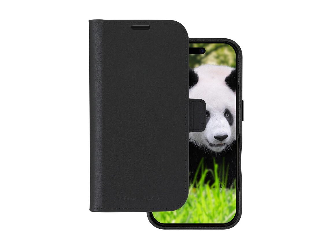 dbramante Lynge 2in1 Leder-Case mit MagSafe für iPhone 16, schwarz