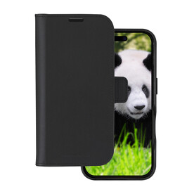 dbramante Lynge 2in1 Leder-Case mit MagSafe für iPhone 16 Pro, schwarz &amp;gt;