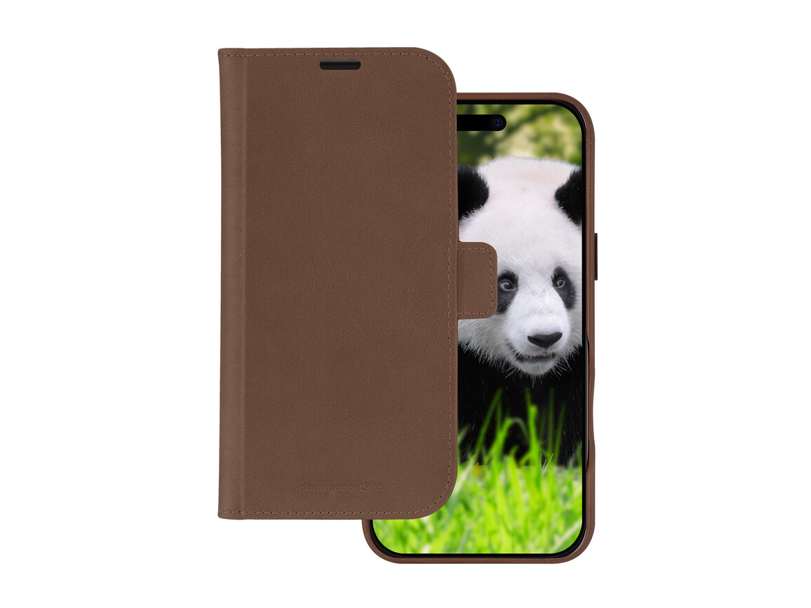 dbramante Lynge 2in1 Leder-Case mit MagSafe für iPhone 16 Plus, braun