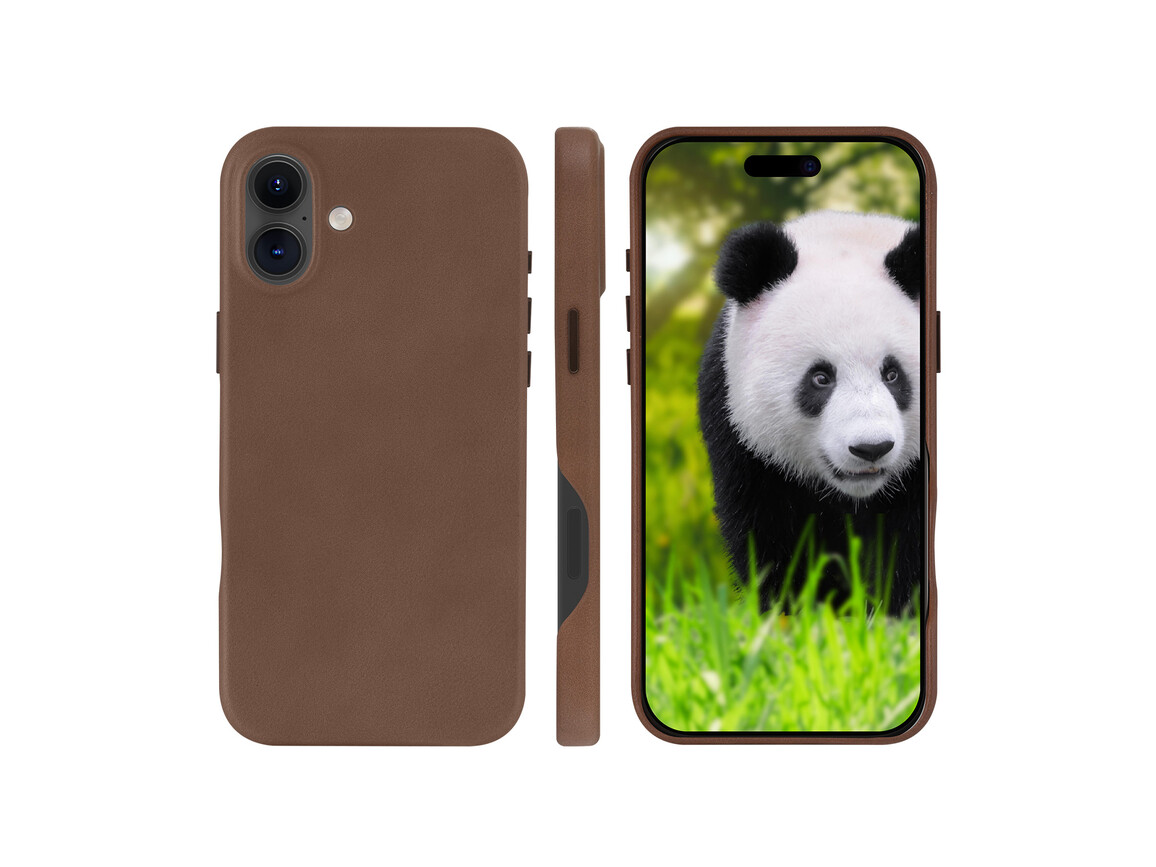 dbramante Lynge 2in1 Leder-Case mit MagSafe für iPhone 16 Plus, braun