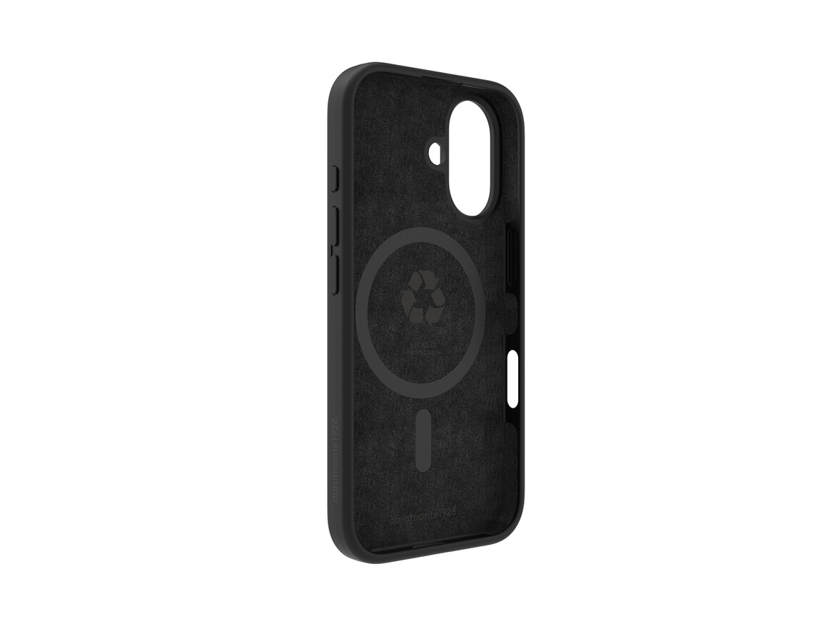 dbramante Monaco Silikoncase mit MagSafe für iPhone 16, schwarz