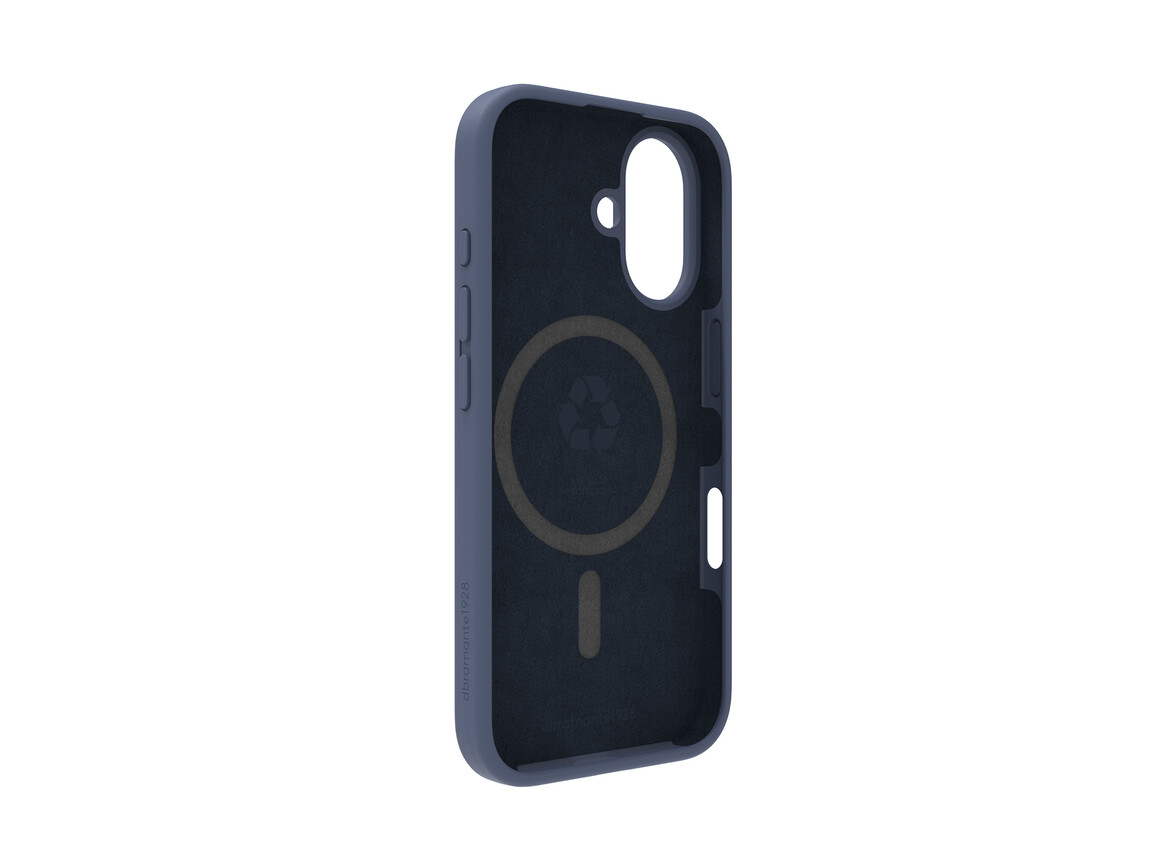 dbramante Monaco Silikoncase mit MagSafe für iPhone 16, blau >