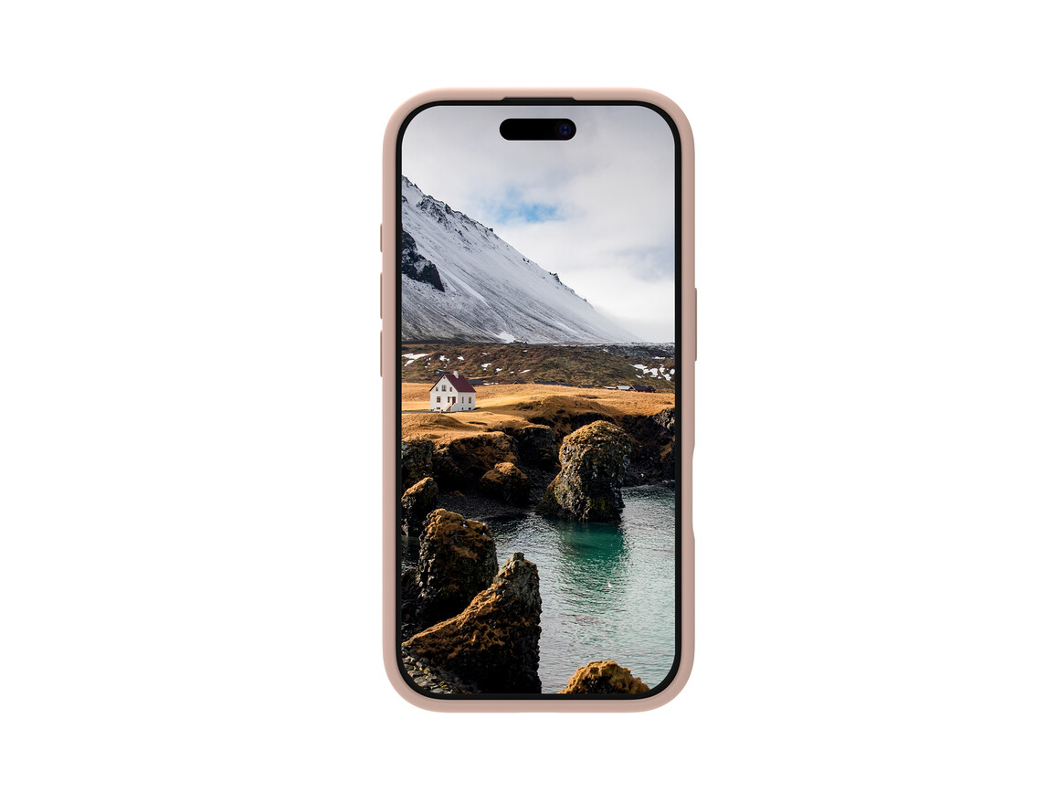 dbramante Monaco Silikoncase mit MagSafe für iPhone 16, pink