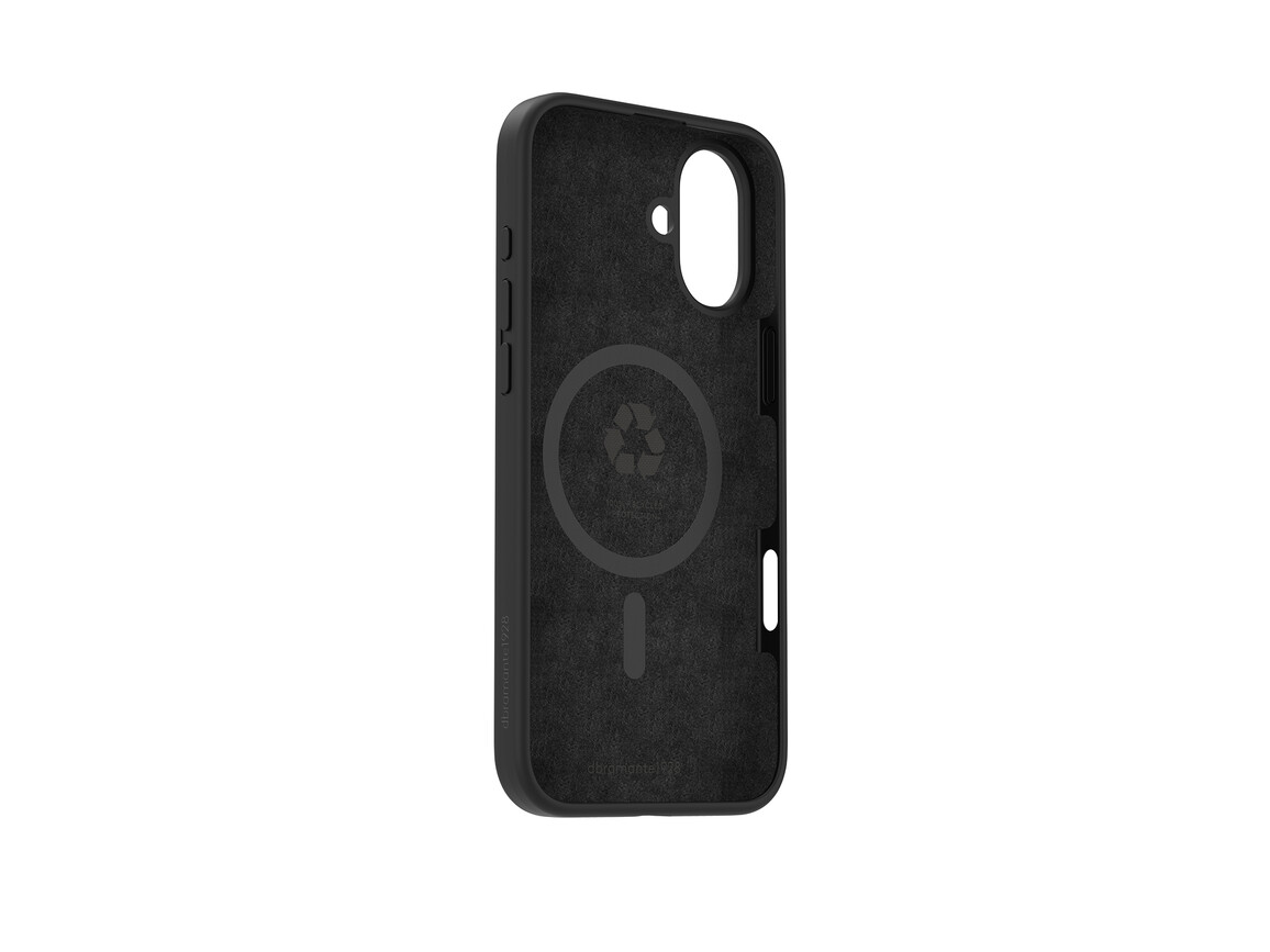 dbramante Monaco Silikoncase mit MagSafe für iPhone 16 Plus, schwarz