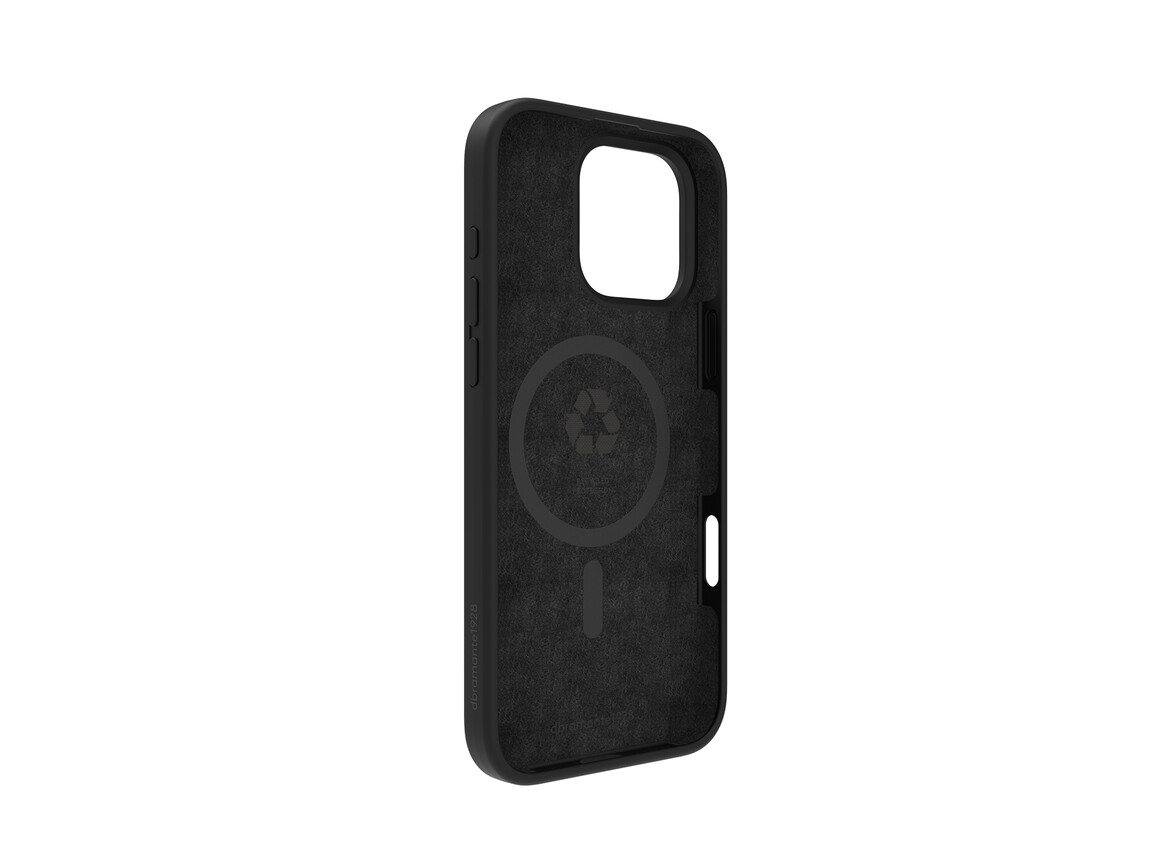 dbramante Monaco Silikoncase mit MagSafe für iPhone 16 Pro Max, schwarz