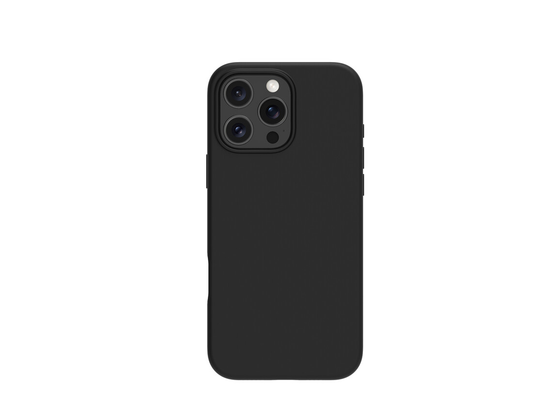dbramante Monaco Silikoncase mit MagSafe für iPhone 16 Pro Max, schwarz