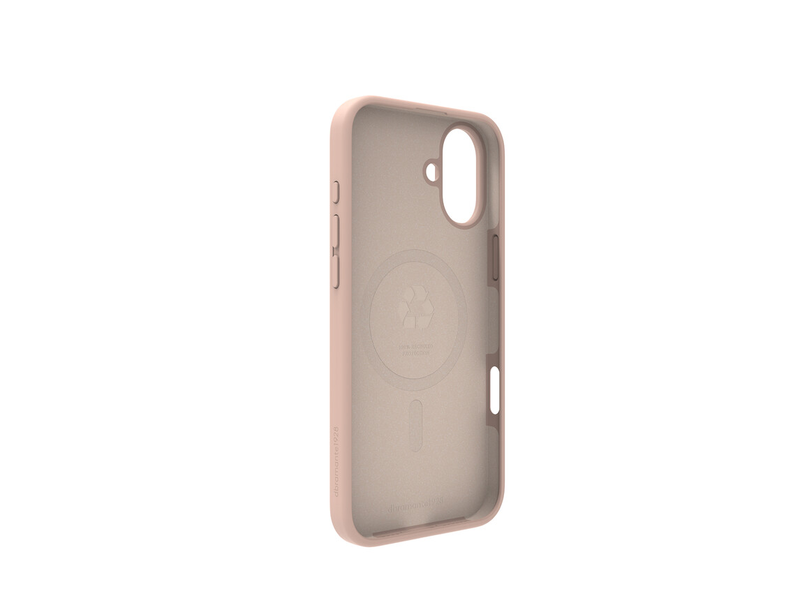dbramante Monaco Silikoncase mit MagSafe für iPhone 16 Plus, pink