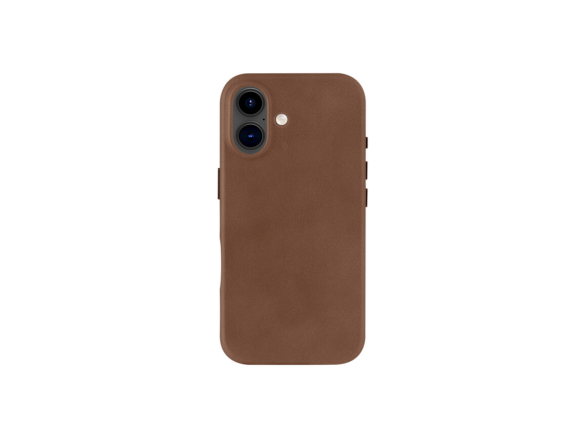 dbramante Roskilde Leder-Case mit MagSafe für iPhone 16, braun