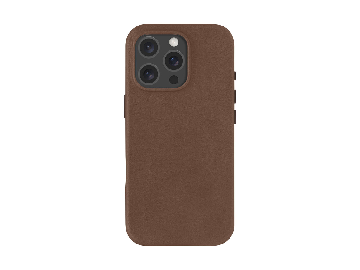 dbramante Roskilde Leder-Case mit MagSafe für iPhone 16 Pro, braun