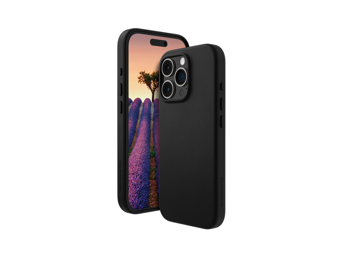 dbramante Roskilde Leder-Case mit MagSafe für iPhone 16 Pro, schwarz