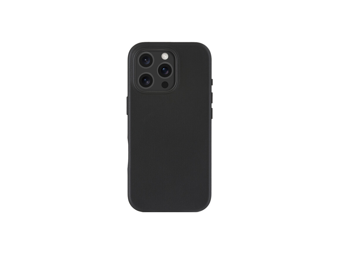 dbramante Roskilde Leder-Case mit MagSafe für iPhone 16 Pro, schwarz