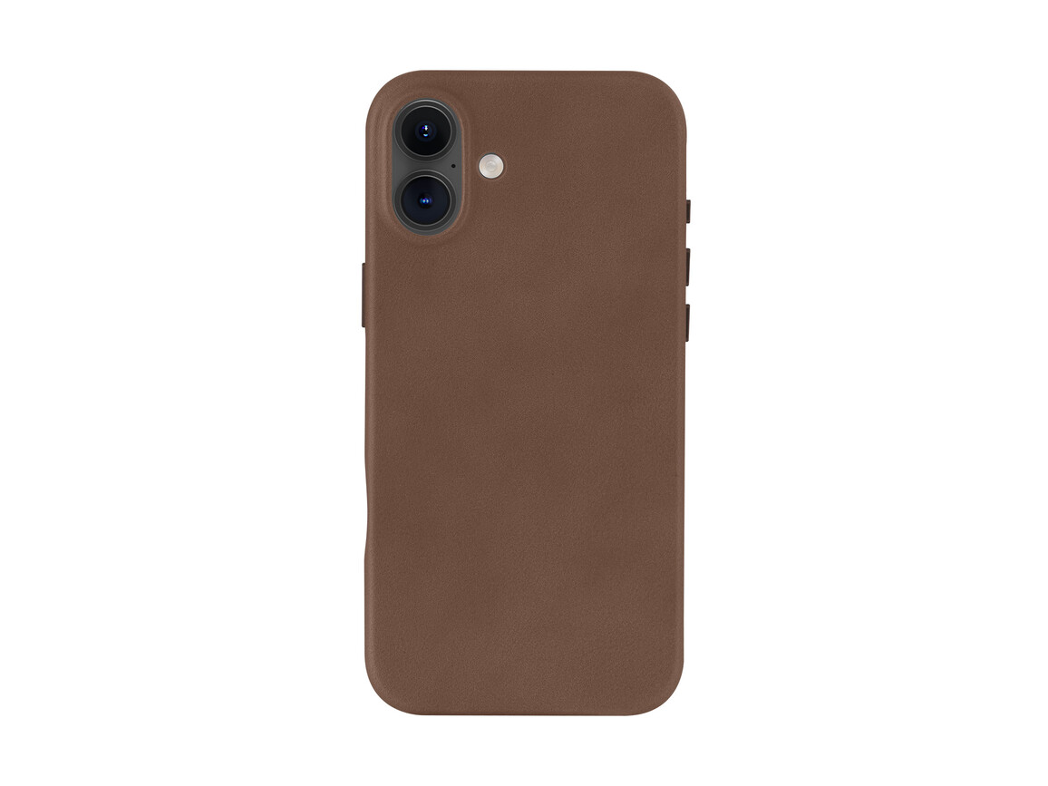 dbramante Roskilde Leder-Case mit MagSafe für iPhone 16 Plus, braun