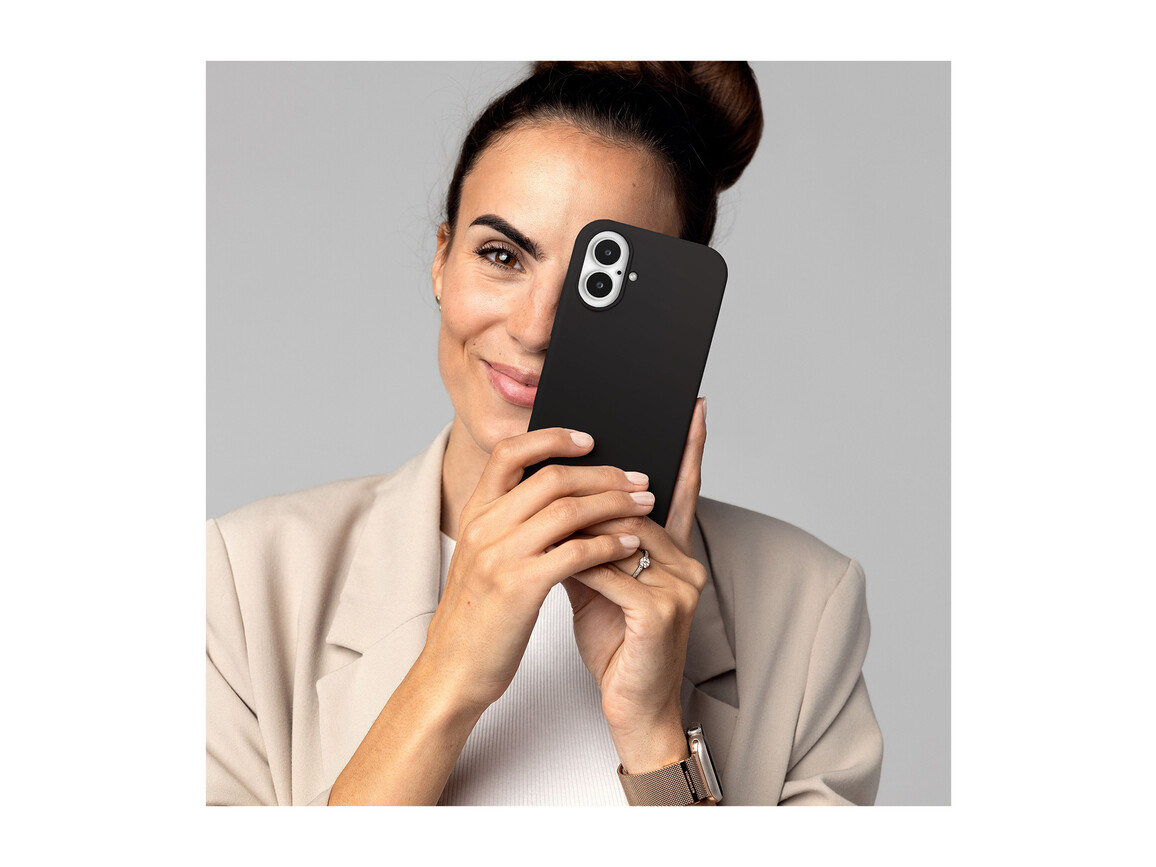 Vonmählen Silikon-Case für iPhone 16 Plus, schwarz