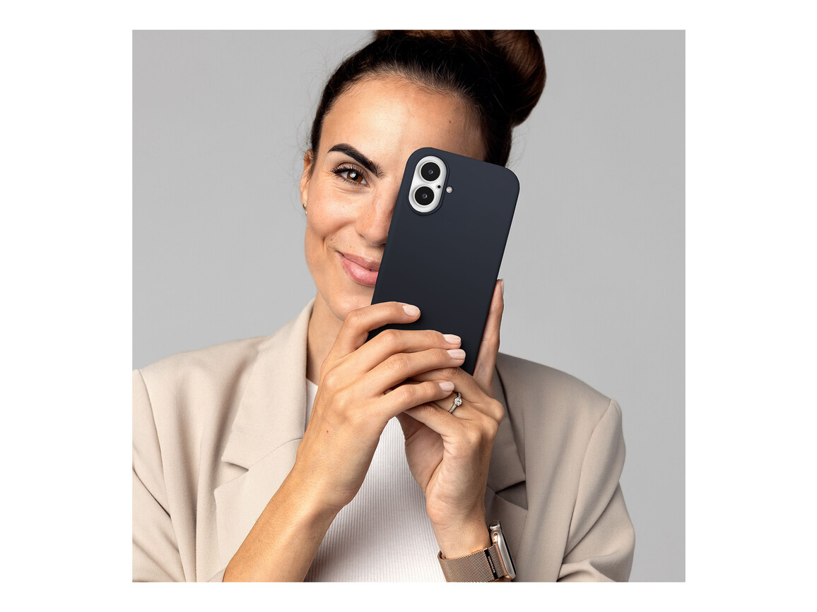 Vonmählen Silikon-Case für iPhone 16 Plus, dunkelblau