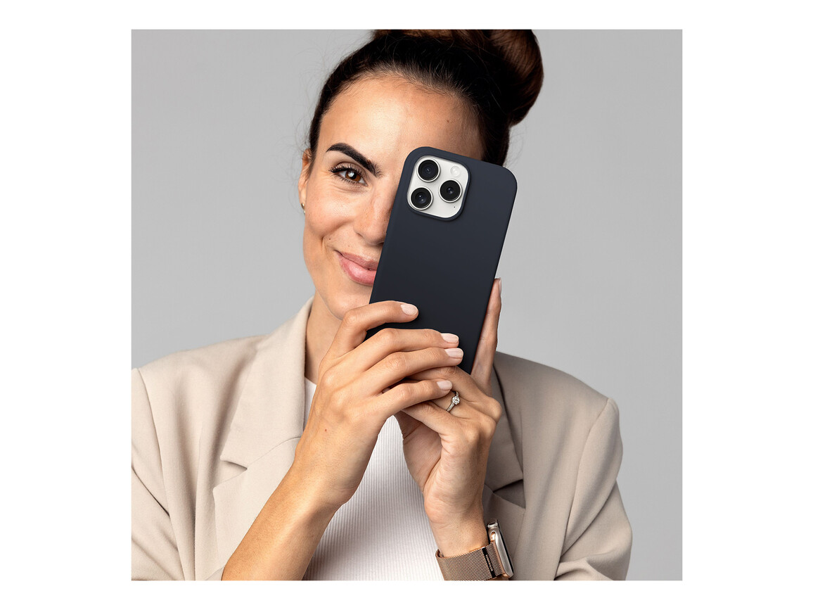 Vonmählen Silikon-Case für iPhone 16 Pro, dunkelblau