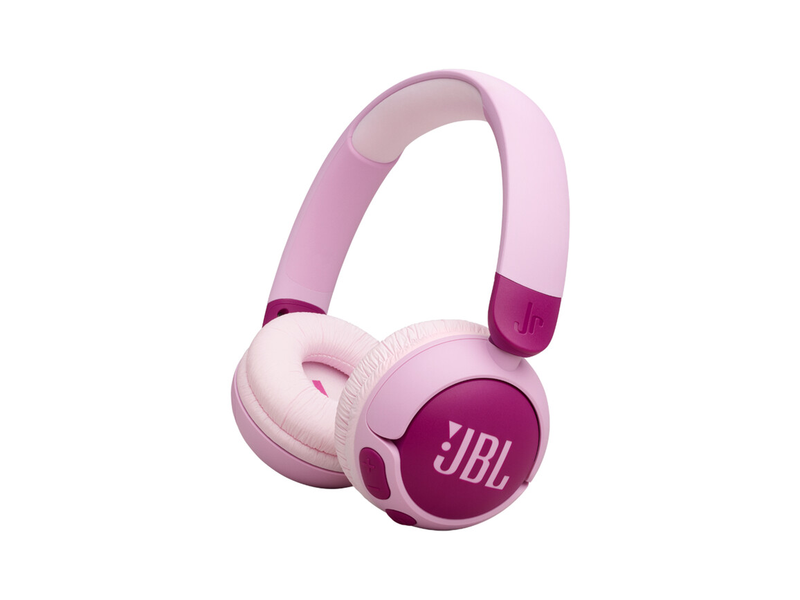JBL JR320BT, kabellose On-Ear Kopfhörer für Kinder <85dB, pink