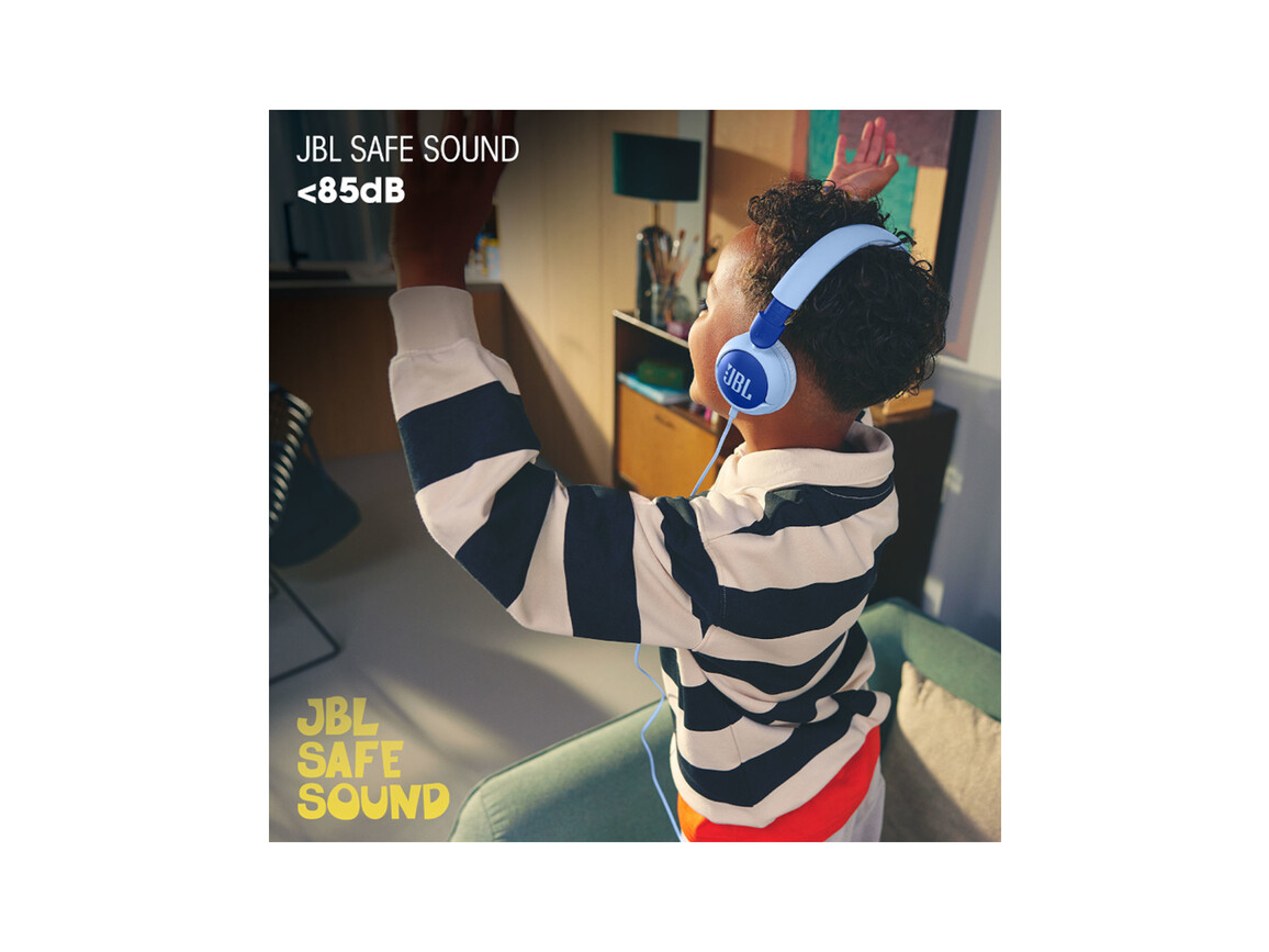 JBL JR320, On-Ear Kopfhörer für Kinder <85dB, blau