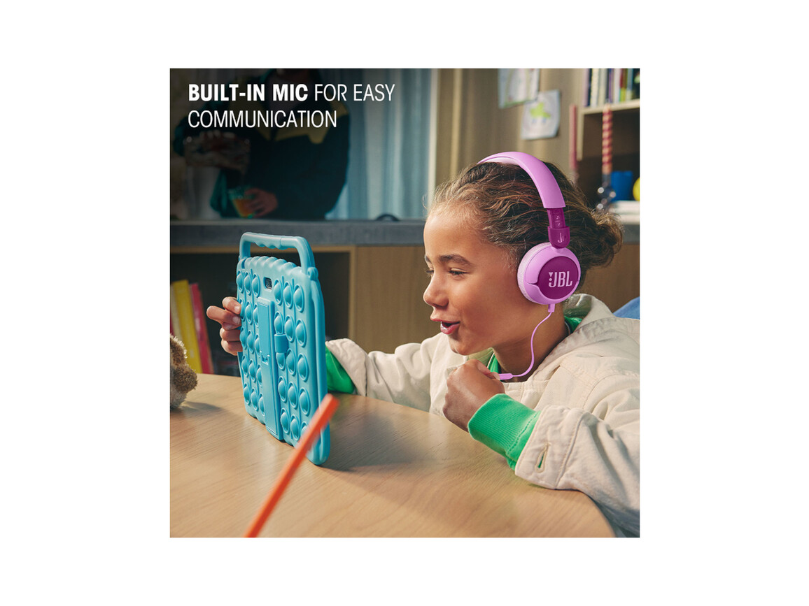 JBL JR320, On-Ear Kopfhörer für Kinder <85dB, lila