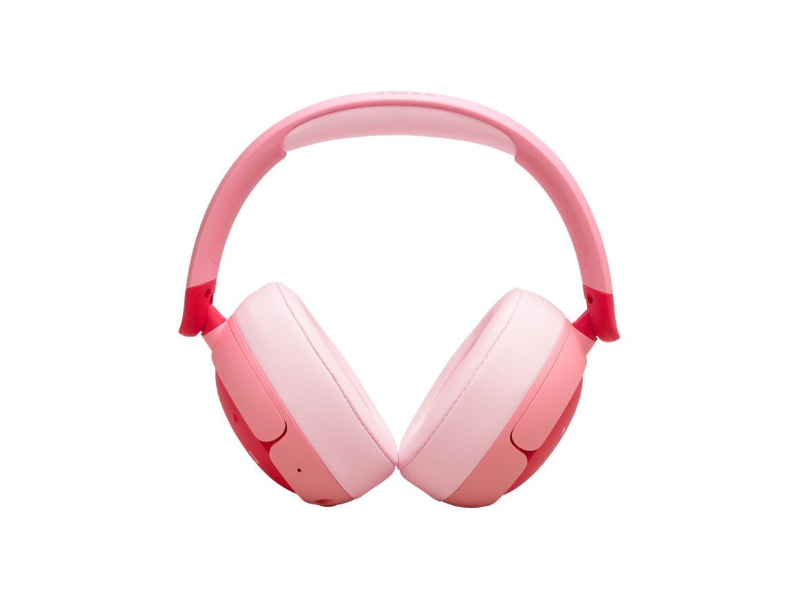 JBL JR470NC, kabellose NC Over-Ear Kopfhörer für Kinder <85dB, pink
